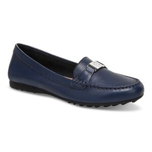 Giani Bernini Dark Blue Leather Loafers